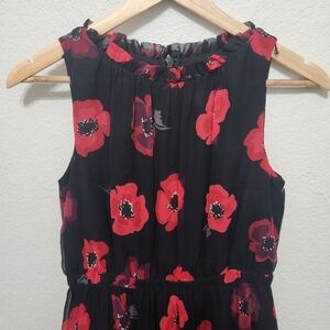 Kate Spade Red Poppy Silk Dress‎ Size 0